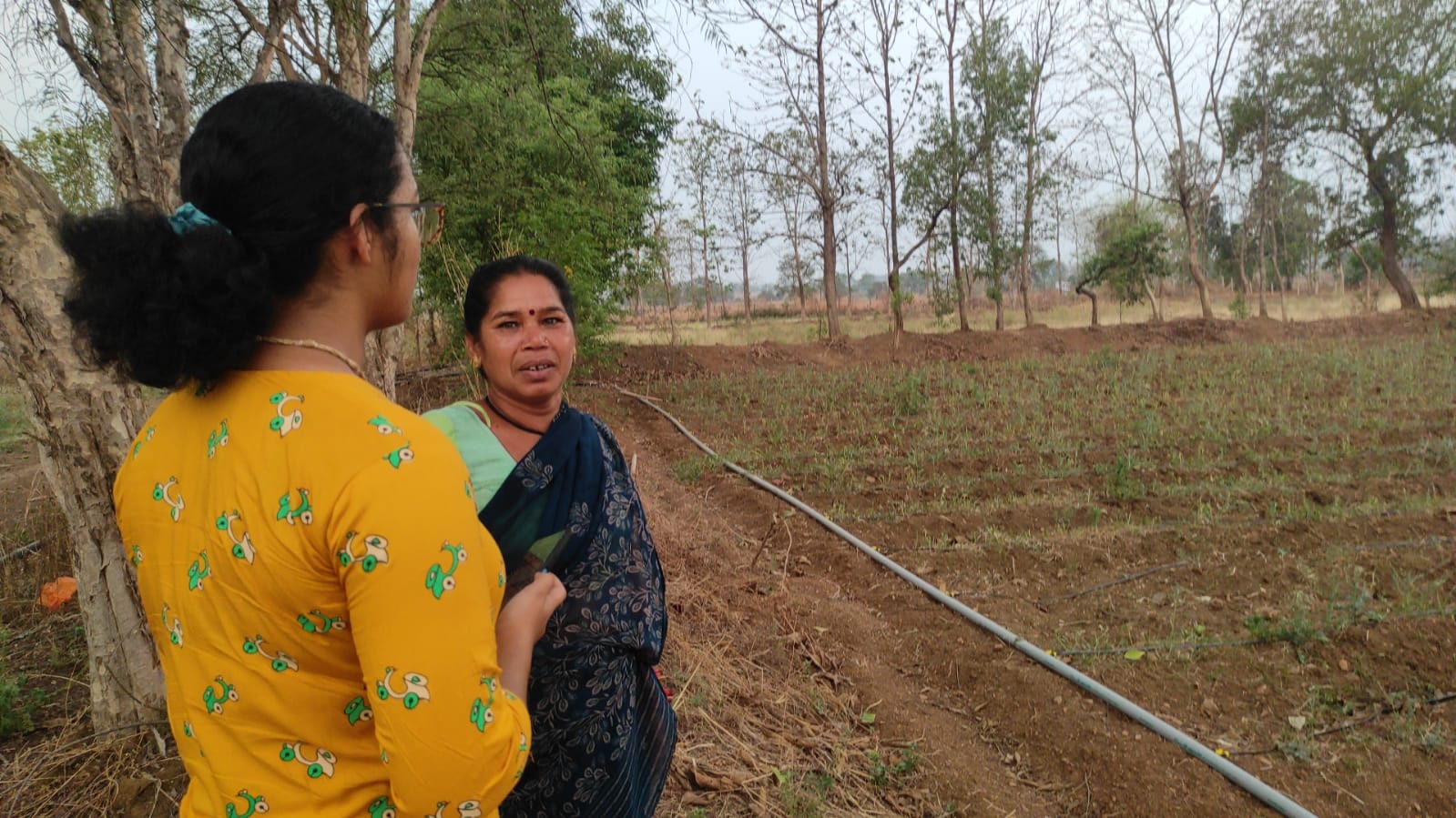 Farming family in Risali, Chhattisgarh