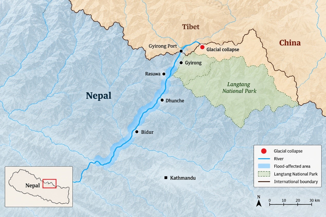 The 2026 Nepal Floods: The Gyirong Glacier, Vulnerabilities along China-Nepal border in the Himalayas, and the Crisis response